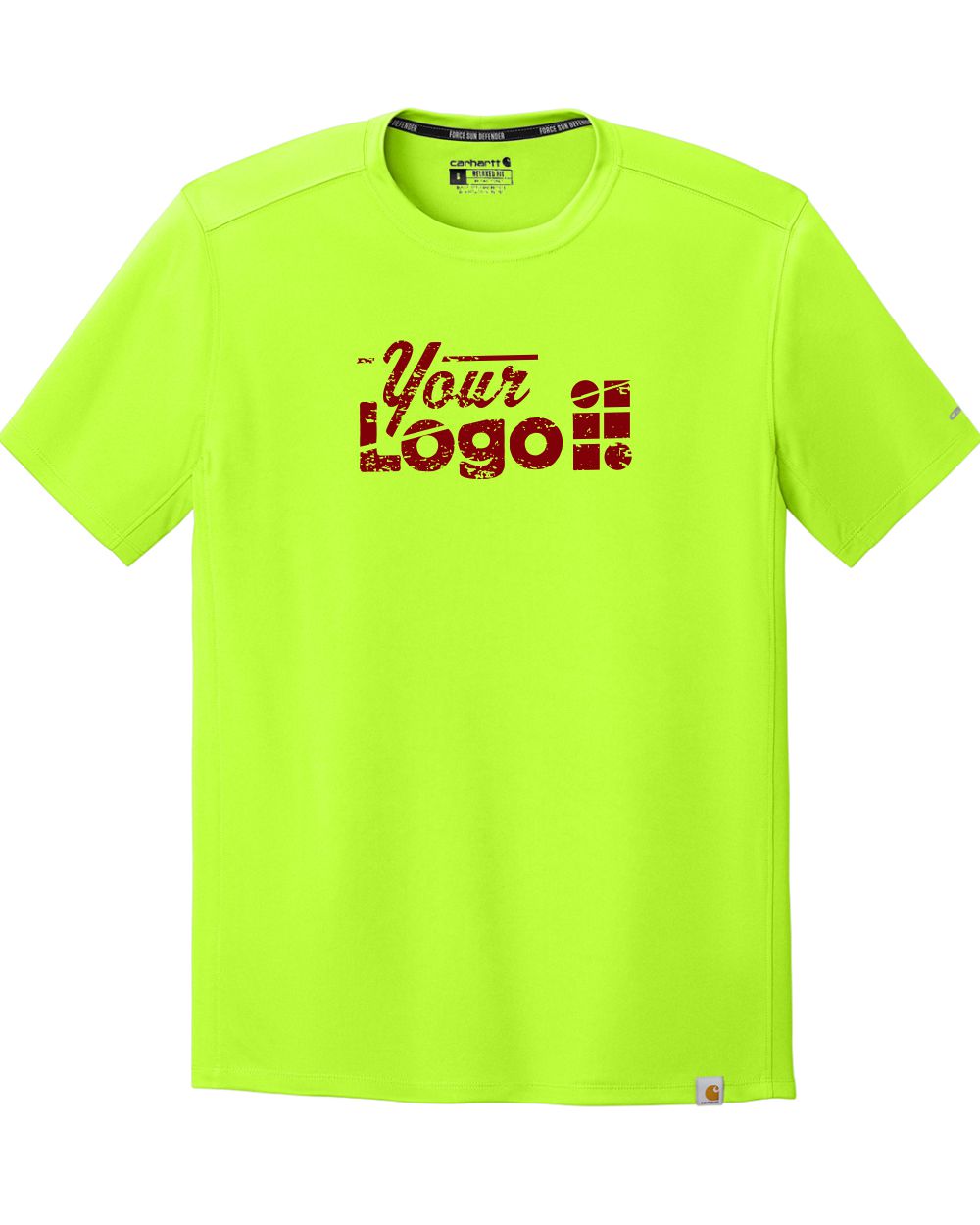 Carhartt S/S Force Sun Defender Custom T-Shirt, color: Brite Lime
