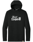 Carhartt L/S Force Sun Defender Hooded Custom T-Shirt, color: Black