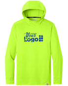 Carhartt L/S Force Sun Defender Hooded Custom T-Shirt, color: Brite Lime