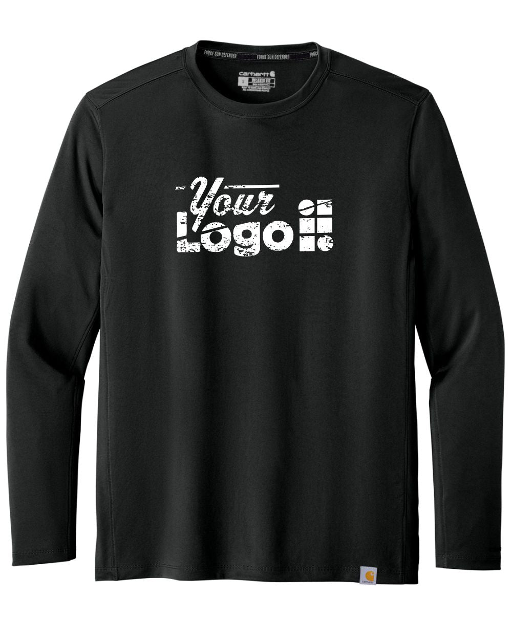 Carhartt L/S Force Sun Defender Custom T-Shirt, color: Black