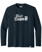 Carhartt L/S Force Sun Defender Custom T-Shirt, color: Navy