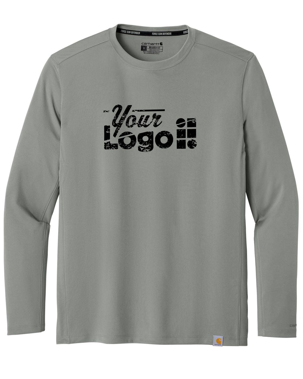 Carhartt L/S Force Sun Defender Custom T-Shirt, color: Asphalt Grey
