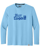 Carhartt L/S Force Sun Defender Custom T-Shirt, color: Fresh Water Blue