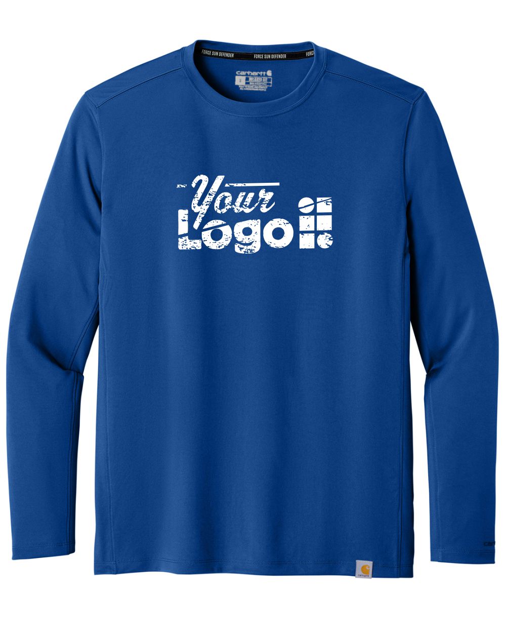 Carhartt L/S Force Sun Defender Custom T-Shirt, color: Royal Glass Blue
