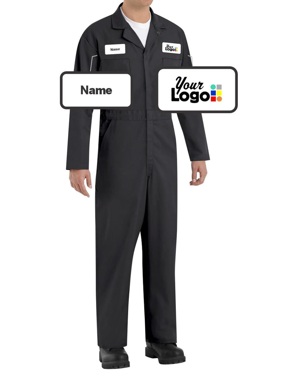 RedKap Action-Back Custom Coverall, color: Black