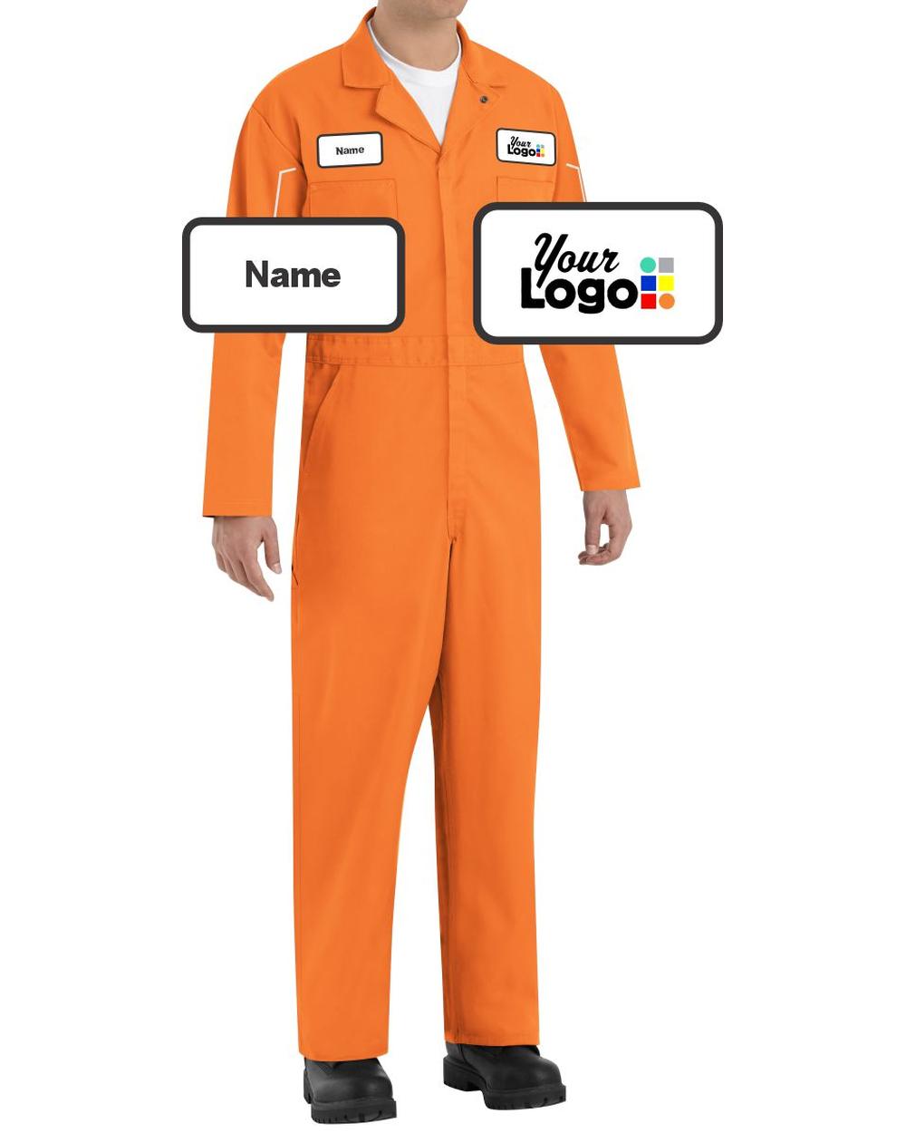 RedKap Action-Back Custom Coverall, color: Orange