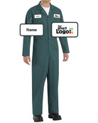 RedKap Action-Back Custom Coverall, color: Spruce Green