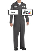 RedKap Action-Back Custom Coverall, color: Charcoal