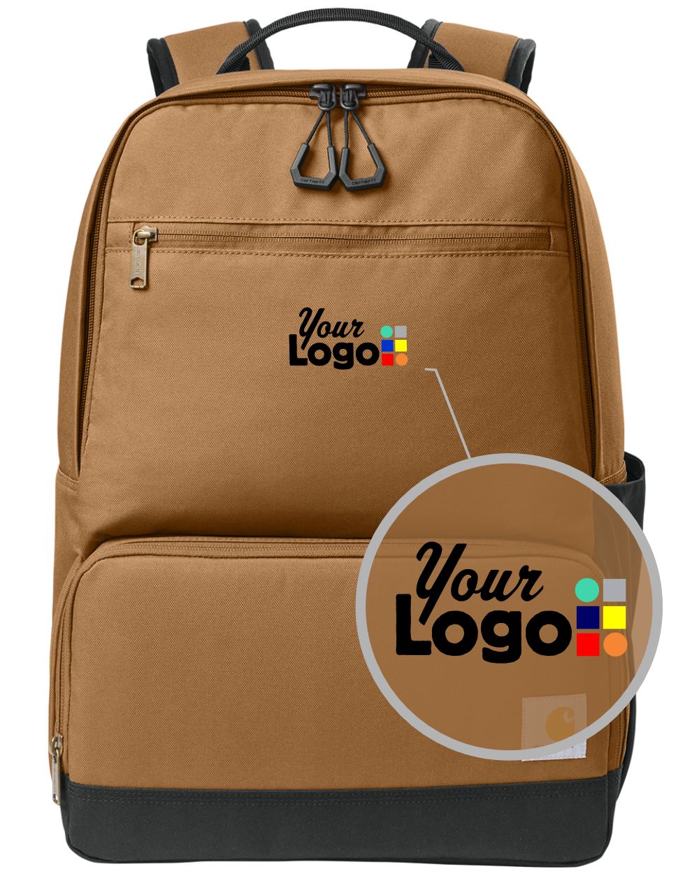 Carhartt Two-Compartment Cooler Custom Backpack, color: Carhartt Brown