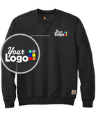 Carhartt Midweight Crewneck Custom Sweatshirt, color: Black