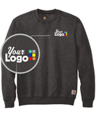 Carhartt Midweight Crewneck Custom Sweatshirt, color: Carbon Heather
