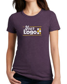 District S/S Perfect Blend CVC Custom T-Shirt, color: Heathered Eggplant