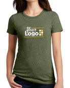 District S/S Perfect Blend CVC Custom T-Shirt, color: Heathered Olive