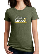 District S/S Perfect Blend CVC Custom T-Shirt, color: Heathered Olive