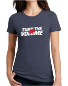 District S/S Perfect Blend Turn The Volume Up T-Shirt, color: Heathered Navy