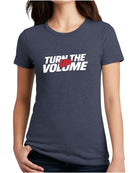 District S/S Perfect Blend Turn The Volume Up T-Shirt, color: Heathered Navy