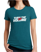 District S/S Perfect Blend Turn The Volume Up T-Shirt, color: Heathered Teal