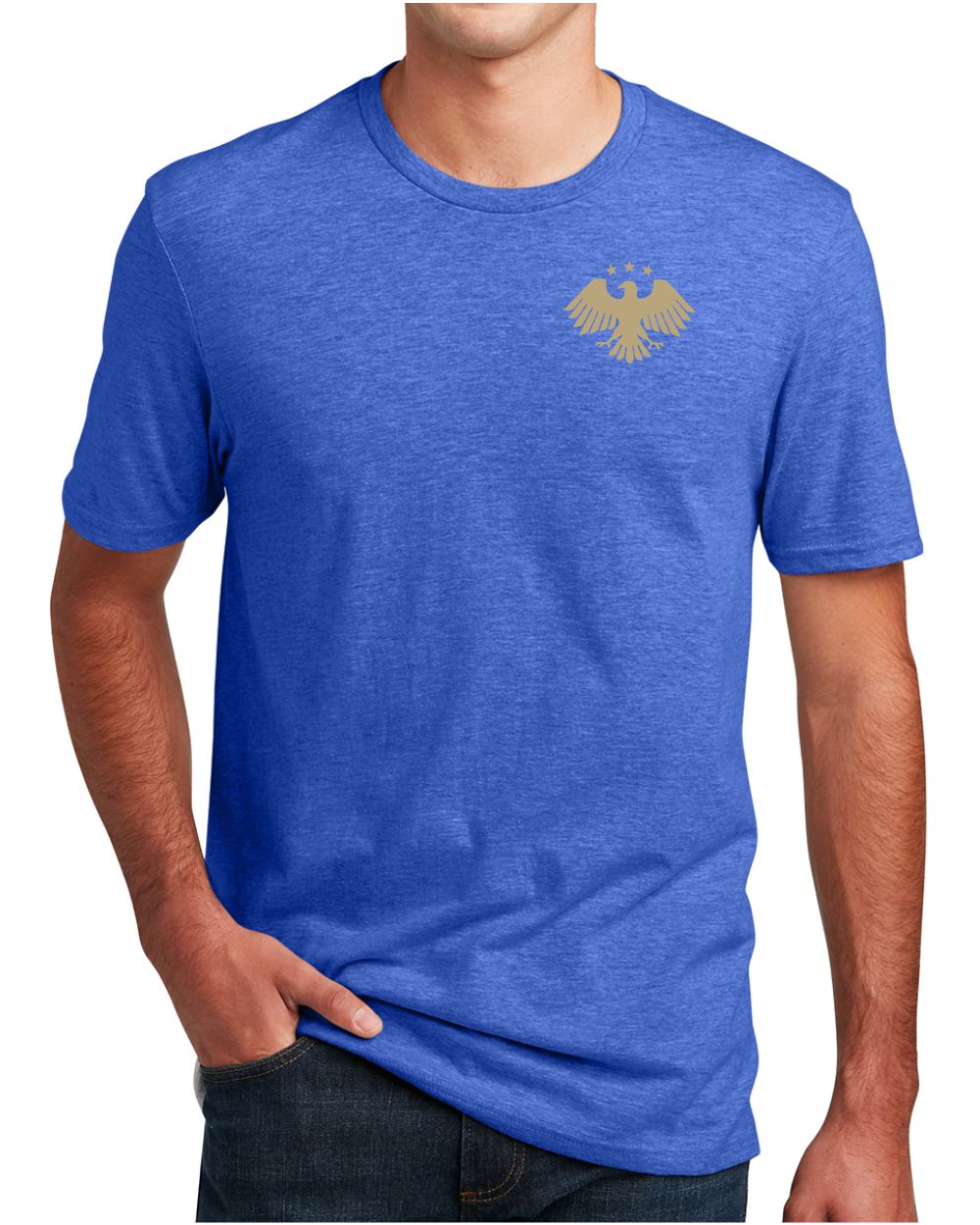District S/S Perfect Blend Syria's New Eagle T-Shirt, color: Royal Frost