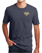 District S/S Perfect Blend Syria's New Eagle T-Shirt, color: Heathered Navy
