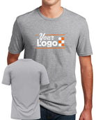 District S/S Perfect Blend CVC Custom T-Shirt, color: Light Heather Grey