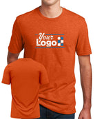 District S/S Perfect Blend CVC Custom T-Shirt, color: Deep Orange Heather