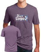 District S/S Perfect Blend CVC Custom T-Shirt, color: Heathered Eggplant