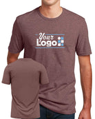 District S/S Perfect Blend CVC Custom T-Shirt, color: Rose Fleck