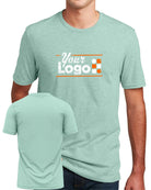 District S/S Perfect Blend CVC Custom T-Shirt, color: Heathered Dusty Sage