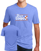 District S/S Perfect Blend CVC Custom T-Shirt, color: Electric Purple Heather