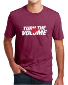 District S/S Perfect Blend Turn The Volume Up T-Shirt, color: Raspberry Fleck
