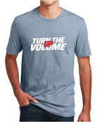 District S/S Perfect Blend Turn The Volume Up T-Shirt, color: Flint Blue Heather