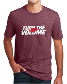 District S/S Perfect Blend Turn The Volume Up T-Shirt, color: Heathered Cardinal