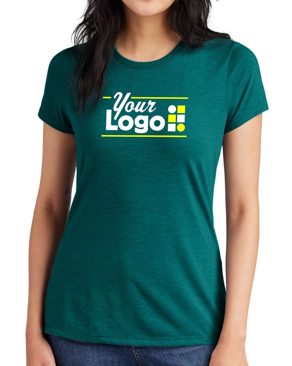 District S/S Perfect Tri Custom T-Shirt, color: Heathered Teal