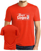 District S/S Perfect Tri Custom T-Shirt, color: Deep Orange Heather