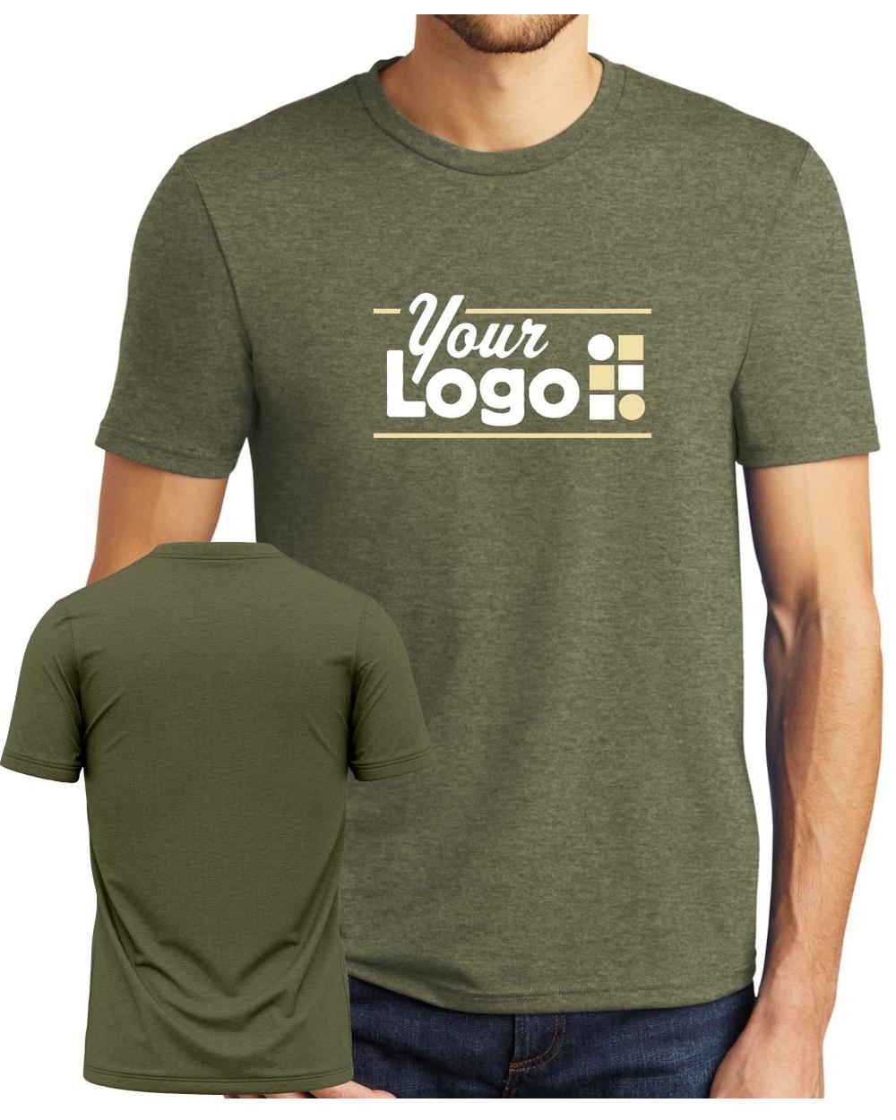 District S/S Perfect Tri Custom T-Shirt, color: Military Green Frost