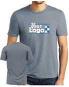 District S/S Perfect Tri Custom T-Shirt, color: Flint Blue Heather