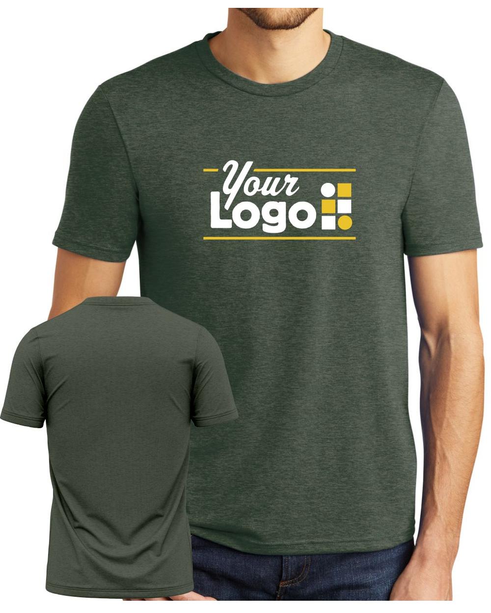 District S/S Perfect Tri Custom T-Shirt, color: Heathered Forest Green