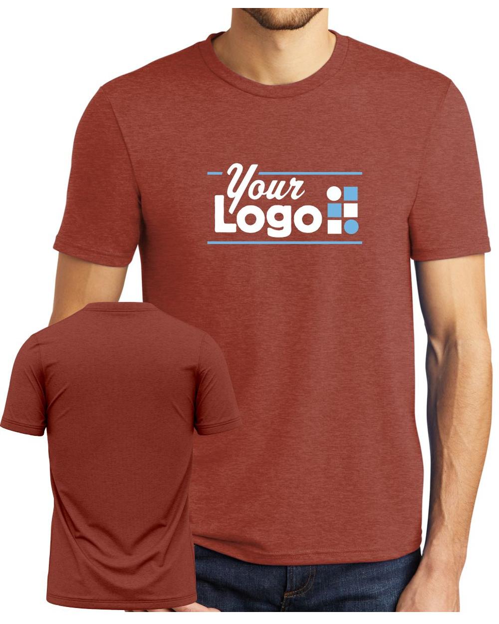 District S/S Perfect Tri Custom T-Shirt, color: Heathered Russet