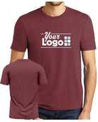 District S/S Perfect Tri Custom T-Shirt, color: Maroon Frost
