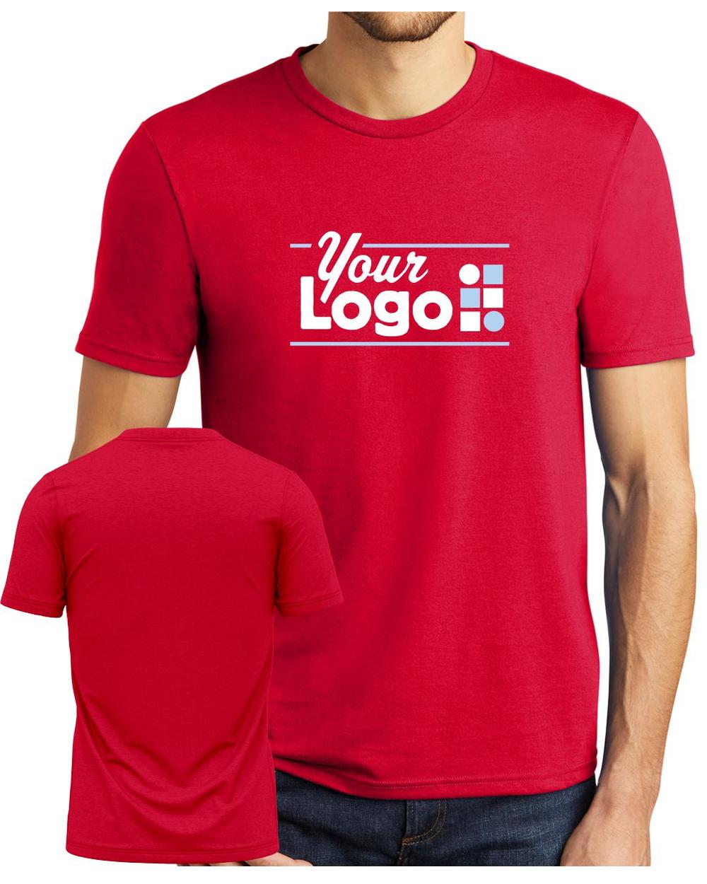 District S/S Perfect Tri Custom T-Shirt, color: Classic Red