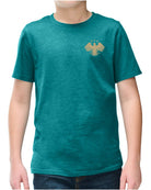 District S/S Perfect Blend Syria's New Eagle T-Shirt, color: Heathered Teal