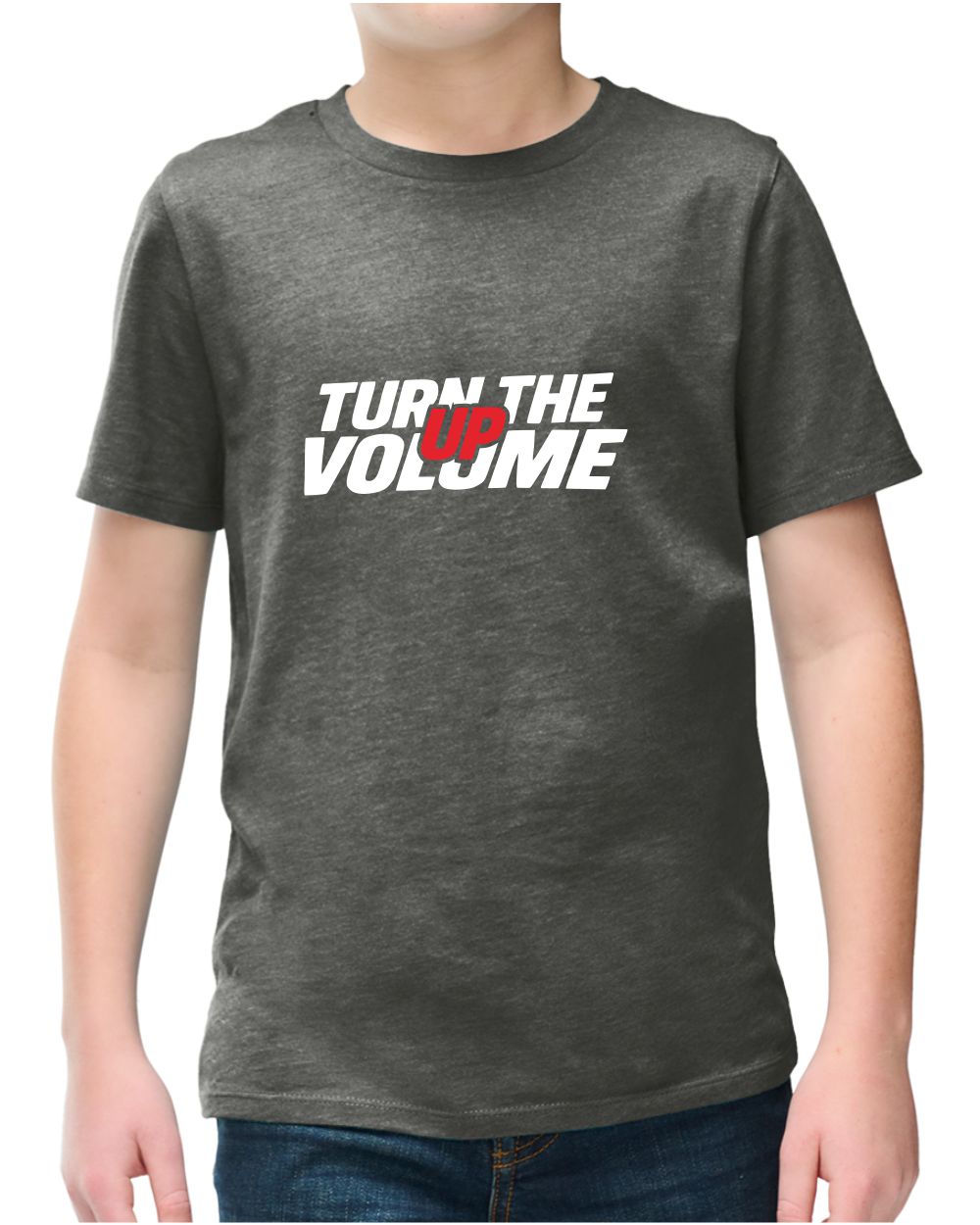 District S/S Perfect Blend Turn The Volume Up T-Shirt, color: Heathered Charcoal