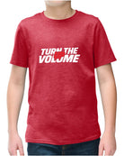 District S/S Perfect Blend Turn The Volume Up T-Shirt, color: Heathered Red