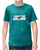 District S/S Perfect Blend Turn The Volume Up T-Shirt, color: Heathered Teal