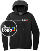 District Wash Fleece Custom Hoodie, color: Black