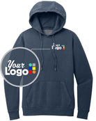 District Wash Fleece Custom Hoodie, color: True Navy