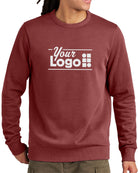 District Wash Fleece Crew Custom Sweatshirt, color: Garnet