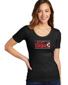 District S/S VIT Rip Scoop Neck Custom T-Shirt, color: Black