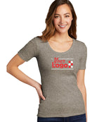 District S/S VIT Rip Scoop Neck Custom T-Shirt, color: Grey Frost