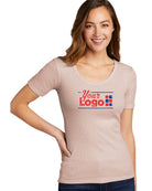 District S/S VIT Rip Scoop Neck Custom T-Shirt, color: Smokey Iris